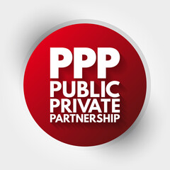 PPP - Public Private Partnership acronym, business concept background