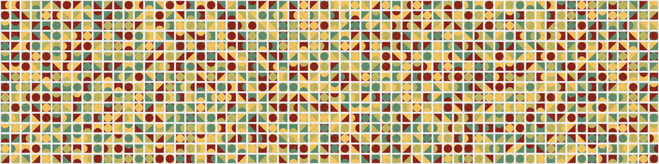 Abstract Geometric Pattern generative computational art illustration
