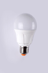 LED bulbs close-up. LED bulbs on a wooden background. Saving energy