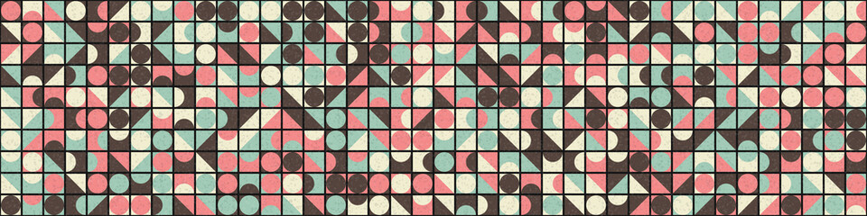 Abstract Geometric Pattern generative computational art illustration