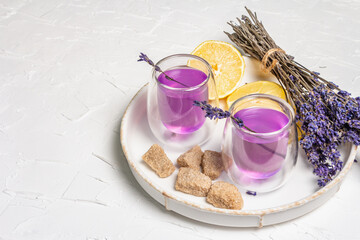 Lavender flower drink