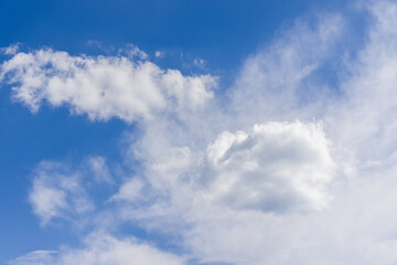 Naklejka na ściany i meble beautiful clouds and blur sky background