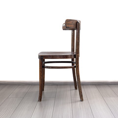 A real wooden Viennese chair.