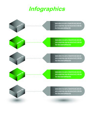 Infographic display  template. Idea to display information, ranking and statistics.