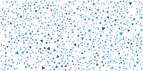 Abstract background of triangles, vector design. Blue triangle pattern on white background