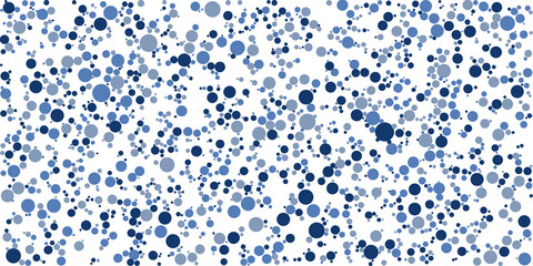 Modern simple blue dot pattern background on white background. Halftone dot circle background with blue black and grey gray colors.