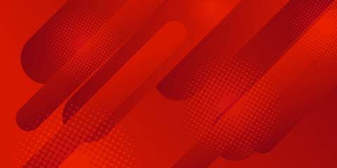 Abstract halftone dots background in red colors 