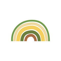 Obraz premium Abstract composition with rainbow. Vector illustration.