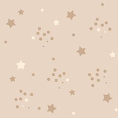 Seamless pattern with stars. Vector illustration.