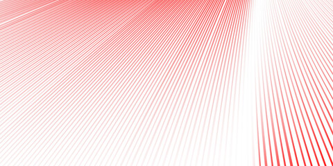 Red white abstract line presentation background with simple red light rays on white background. background design with white and red color 