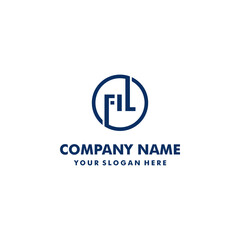 Premium logo design letter F I L.