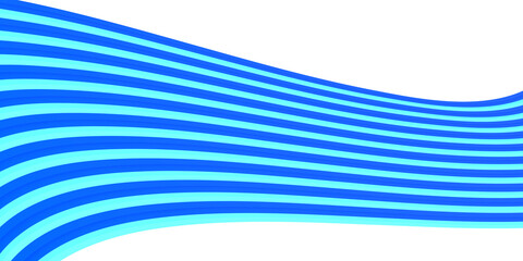 Liquid wave line abstract background. Blue fluid vector banner template for social media, web sites. Wavy shapes 