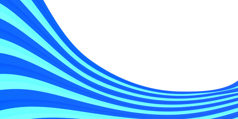 Liquid wave line abstract background. Blue fluid vector banner template for social media, web sites. Wavy shapes 