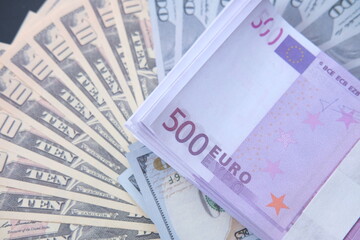 Banknote Concept of money saving on table background, Savings money and income Investment ideas and financial management for the future,  Advertising banknote of finance and banking