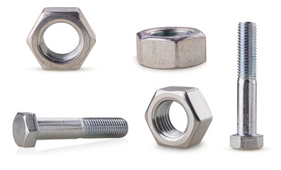 Set metal bolt and nut