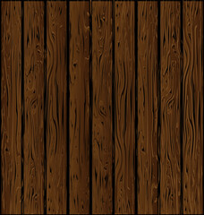 Fototapeta premium vector illustration wooden dark brown color board planking