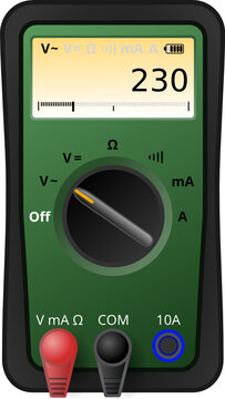 Digital-Multimeter: gr&uuml;n / schwarz