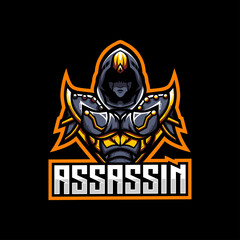 Assassin gaming character shadow mascot