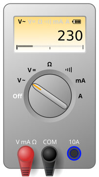 Digital-Multimeter: Flach / grau