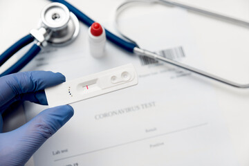 Covid-19 cassette test for IgM / IgG antibodies