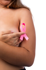 woman Breast self examination