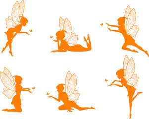 cute fairy silhouette collection