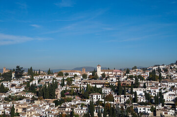 Panoramic view of Granada, Spain