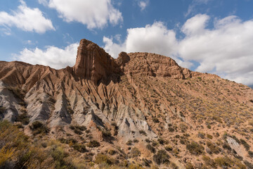 Fototapeta premium mountainous and eroded landscape in southern Spain