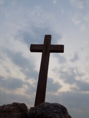 Wooden cross for the Lent