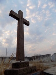 Fototapeta na wymiar Wooden cross for the Lent