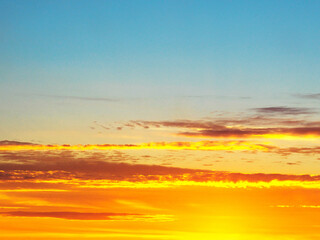sunset over the sea