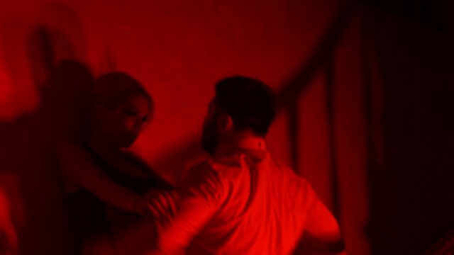 emotional quarrel and fight between a guy and a girl