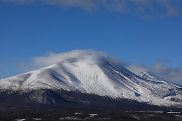 Plakat mountain in winter