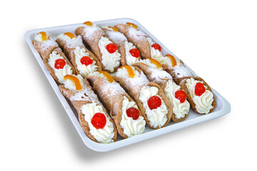 pistachio, isolated, white, celebration, freshness, italian, sicily, fat, cherry, sugar, buffet, crust, filled, palermo, group, fries, icing, service, serving, almond, confectionery, curd, eat, milk, 