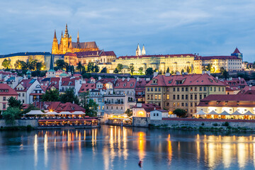 Fototapeta na wymiar View on Hradcany in Prague, Czech Republic