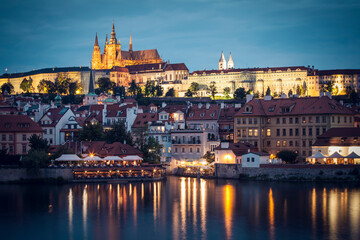 Fototapeta na wymiar View on Hradcany in Prague, Czech Republic