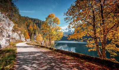 Amazing countryside scenery in mountains at sunny day. Wonderful nature view on pass near Fantastic...