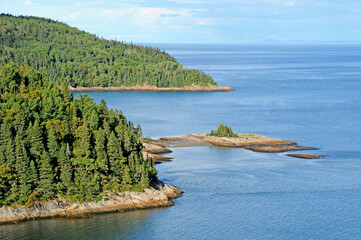 Quebec; Canada- june 25 2018 : the village of Tadoussac