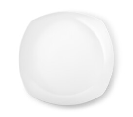 Figured white plate