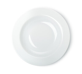 Round ceramic plate