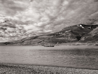 Segelschiff  vor Spitsbergen