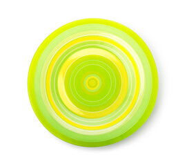 Round green plate