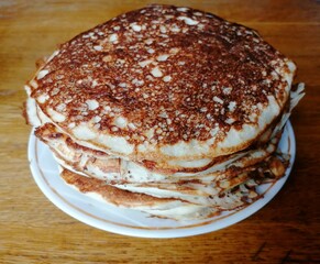 stack of pancakes on a plate