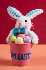 Easter background and postcard.