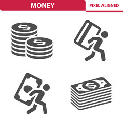 Money, Finance, Business, Investing, Investment Icons