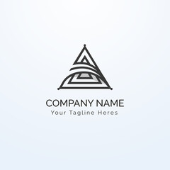 Triangle logo design vector template easy to use and suitable for business