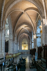 Obraz premium interior view of the cathedral of Valencia