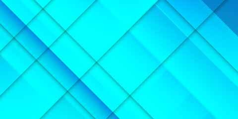 Fototapeta na wymiar Square shapes composition geometric abstract background. 3D shadow effects and fluid gradients. Modern overlapping forms. Light blue abstract square background