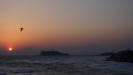 湘南の夕日