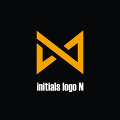 N initial logo exclusive design inspiration